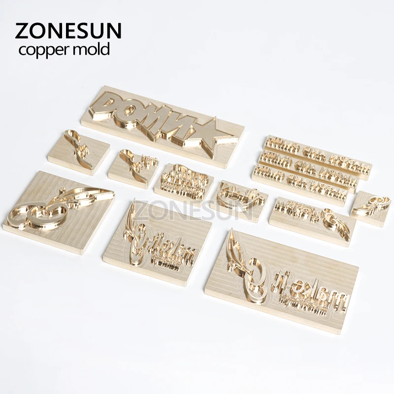 ZONESUN кожа штамп плесень высечки тиснение плесень, латунь штамповки медь плесень, бронзирование высечки, клише