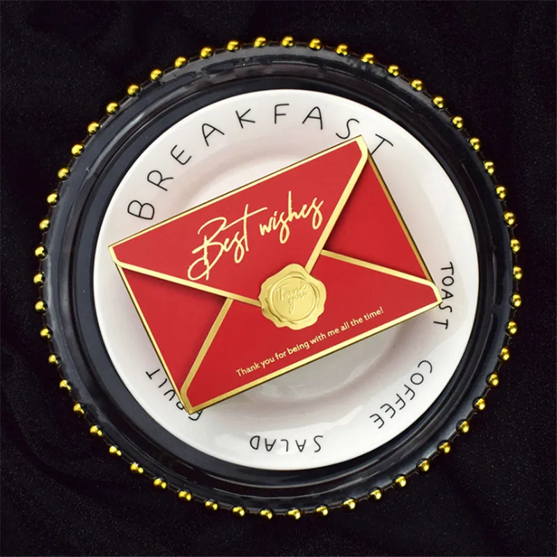 

100Pcs Envelope Shape Candy Boxes Gift Bag Wedding Gift Box Favors Birthday Party Christmas Jelwery Package Decoration