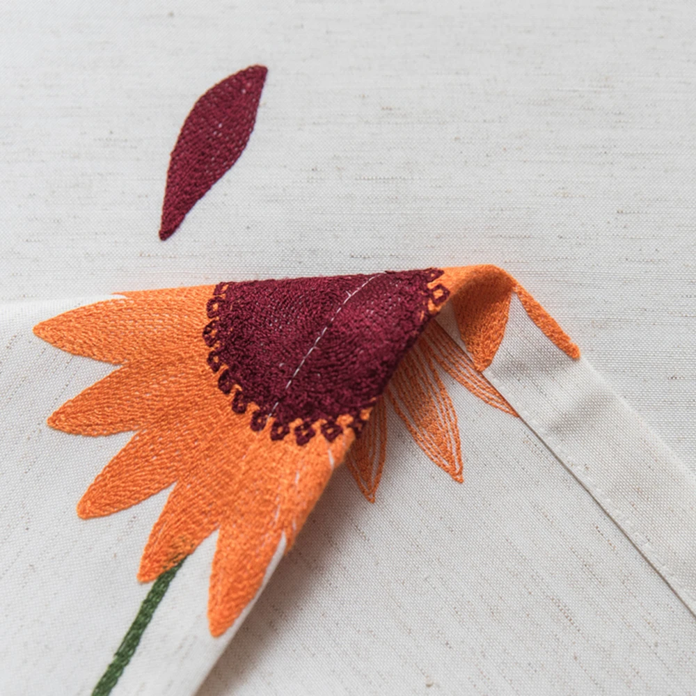 Пасторальные шторы с оранжевым подсолнухом Затемненные занавески для детей и