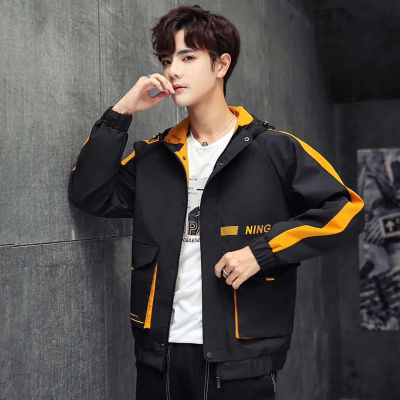 

Fall/Winter 2021 Men's Leisure Personality Student Youth Trend Jacket Men's Jacket Tooling Jacket