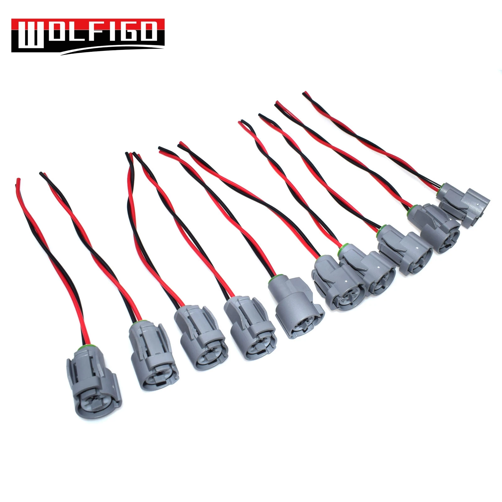 10 PCS WOLFIGO для HONDA INTEGRA CIVIC IAT Впускной вентилятор температуры воздуха стук хладагент Temp сенсор Разъем косичка/Разъем Жгут - Цвет: 10 PCS