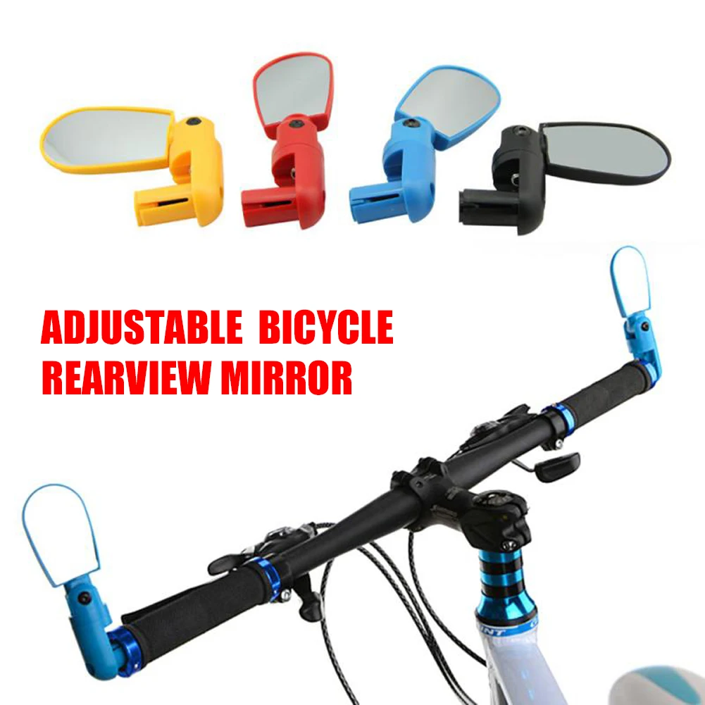 

Bicycle Mirror Accessories 360 Rotate Rear Back Mini Bike Mirrors Rotate Flexible MTB Bicycle Rearview Mirrors Handlebar End Set