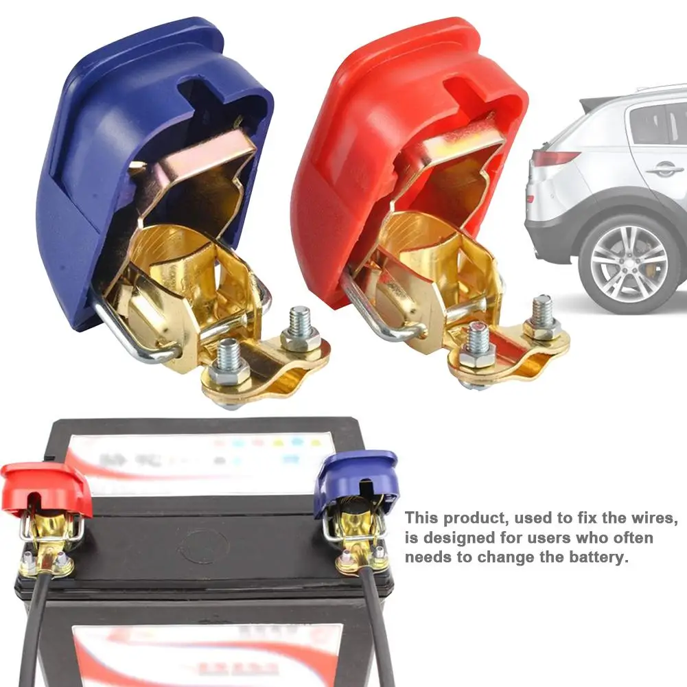 2 шт. автомобильные клеммы автомобильного аккумулятора зажимы для