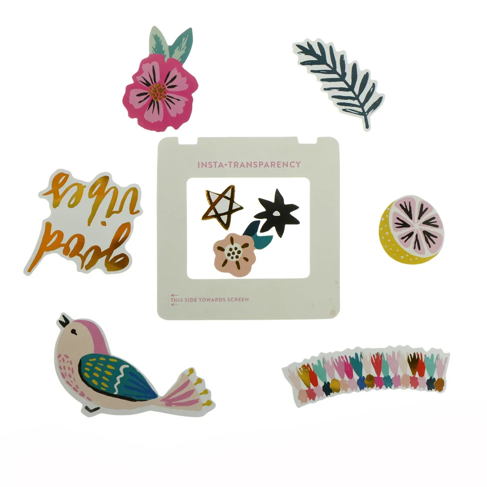 50 шт. замечательные яркие Альпака картон штампованных наклейки для Скрапбукинг