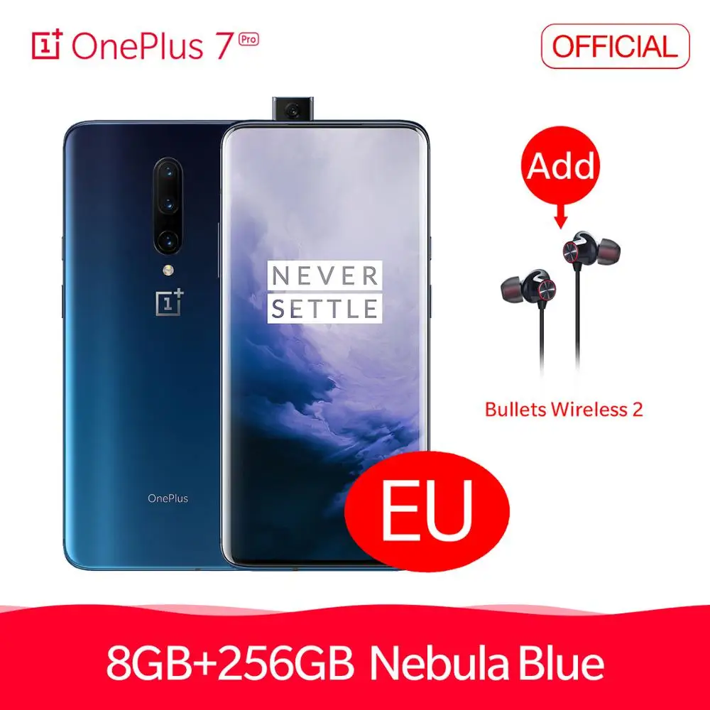 Oneplus 7 Pro 8 ГБ ОЗУ 256 Гб ПЗУ Snapdragon 855 разблокировка экрана смартфона туманно