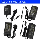 DC 24V освещение Трансформатор AC100-240V импульсный источник питания светодиодного табло 1A 2A 3A 5A адаптер светодиодного источника питания для видеонаблюдения Светодиодные полосы света