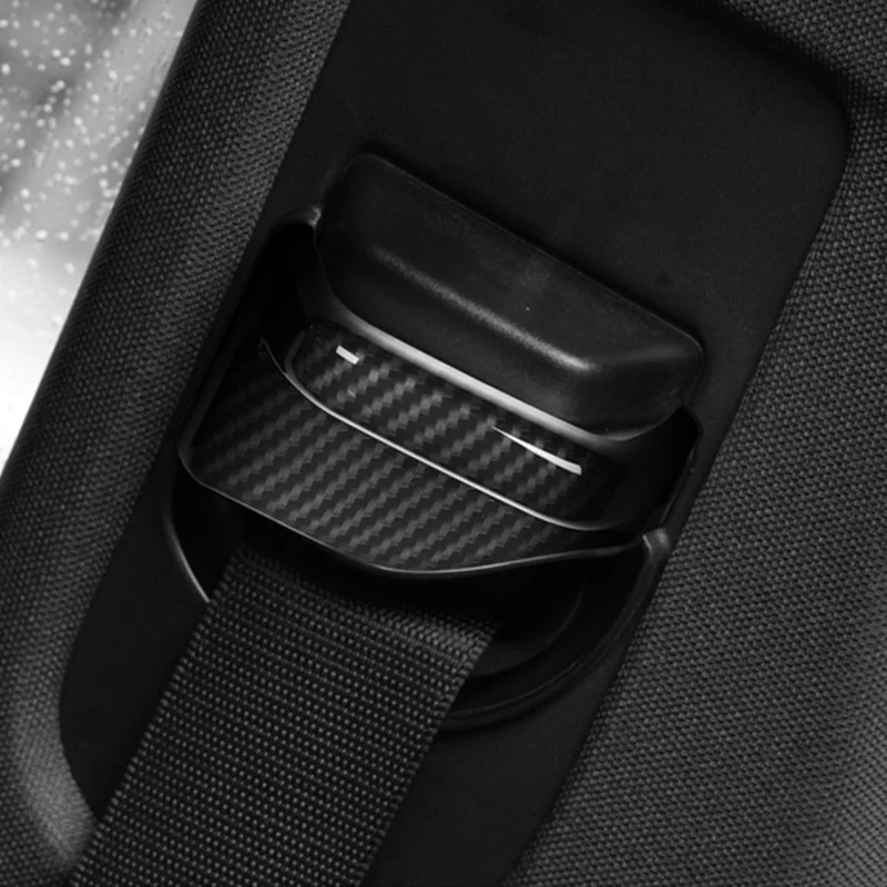 

Углеродное волокно Стиль автокресло покрытие ремня безопасности отделкой 2 шт. для Mercedes Benz CLA C117 GLA X156 B класс 2013-18 ABS подкладке наклейки