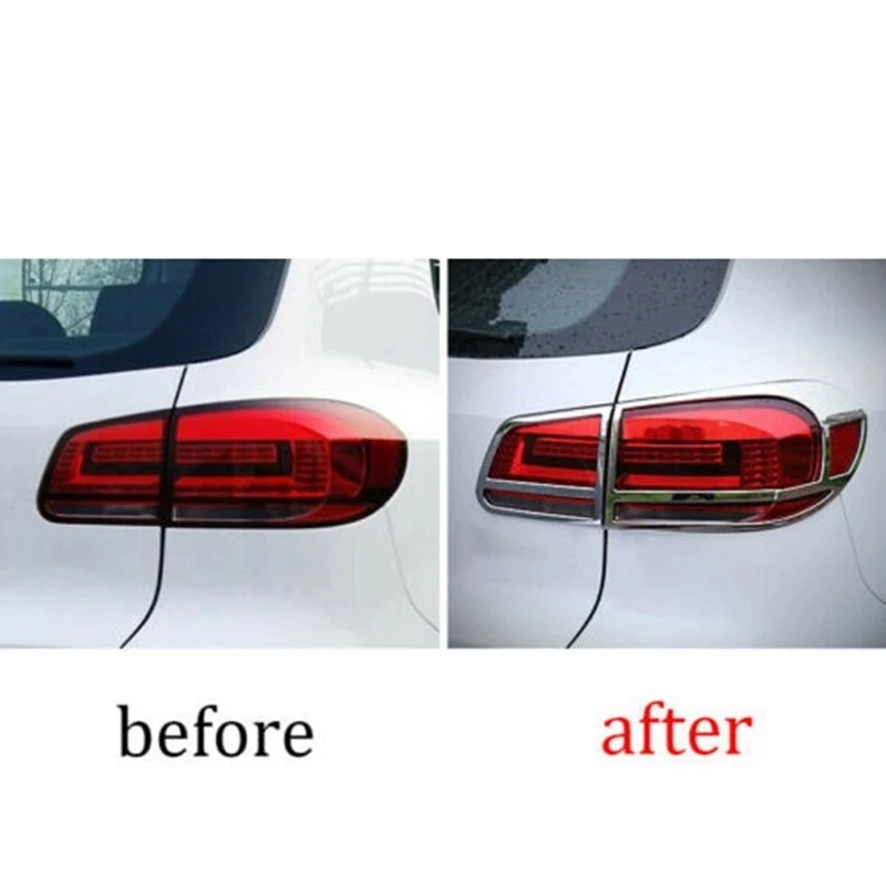 Rear Taillight Lamp Frame Cover Decoration Sticker For Volkswagen VW Tiguan 2010-2012 2013 2014 2015 Car Styling Accessories | Автомобили