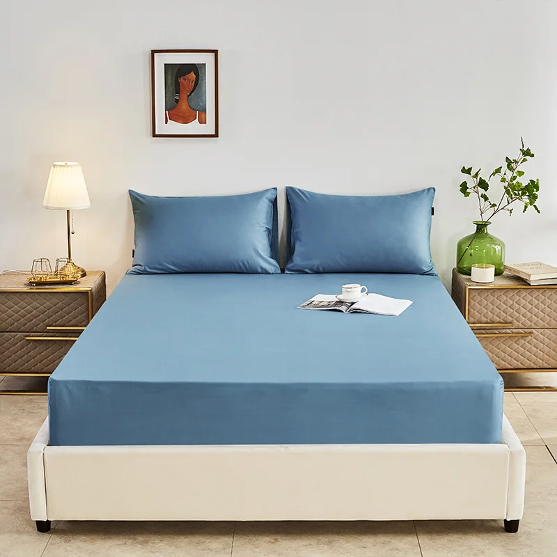 

Pure color simple bed hat pure cotton single product bed hat Simmons mattress protective cover