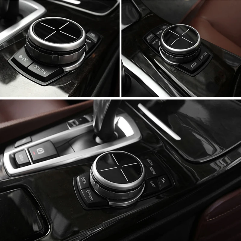 Автомобильный мультимедийный пуговицы крышка наклейки iDrive пульт дистанционного