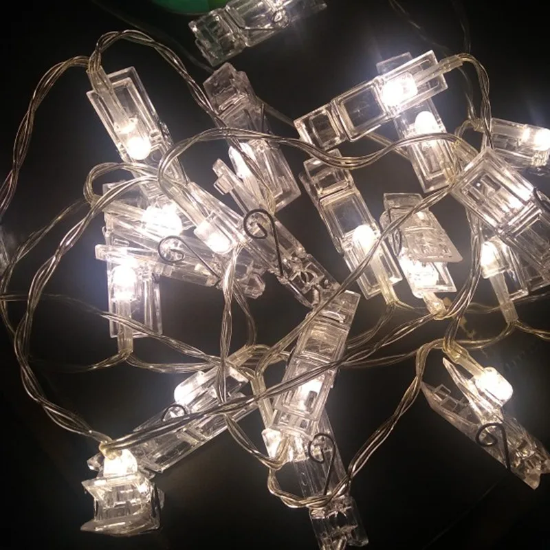 Светодиодная гирлянда с зажимами для фотографий 1 5 м 3 | Дом и сад