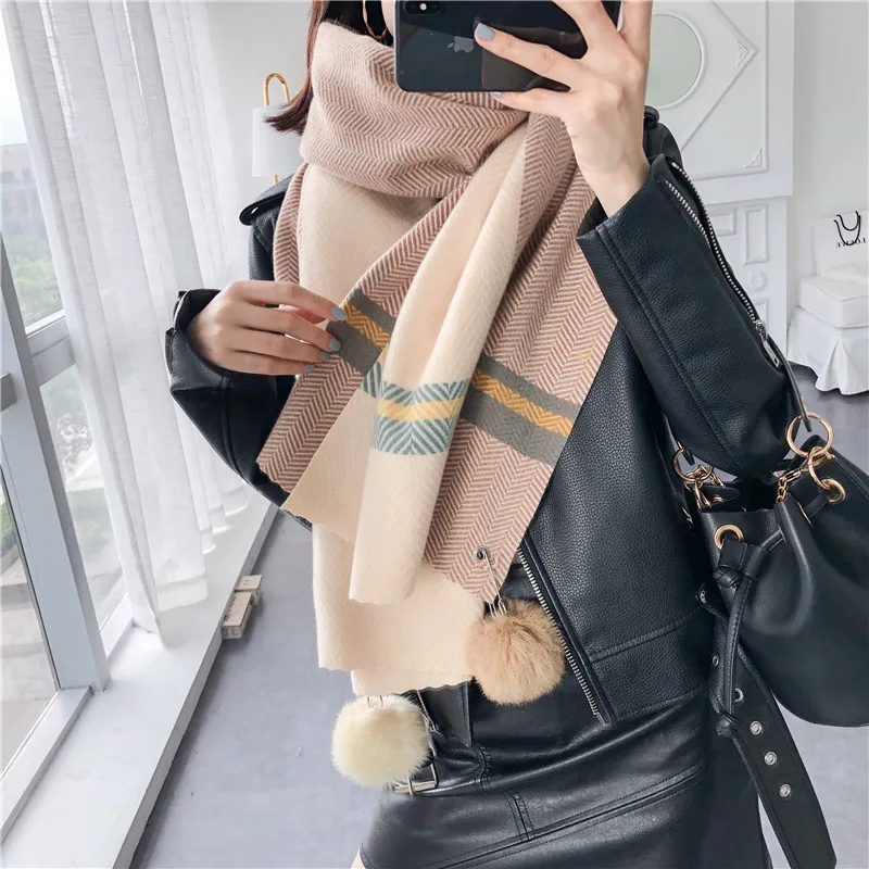 Модный тренд осени и зимы 2019 простой теплый женский шарф платок новый