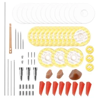 70pcsset flute repair parts tool maintenance kit screws open hole sound pads woodwind diy accessories