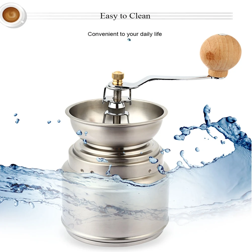 

Stainless Steel Manual Coffee Grinder Home Use Mini Coffee Mill Walnut Beans Grinder