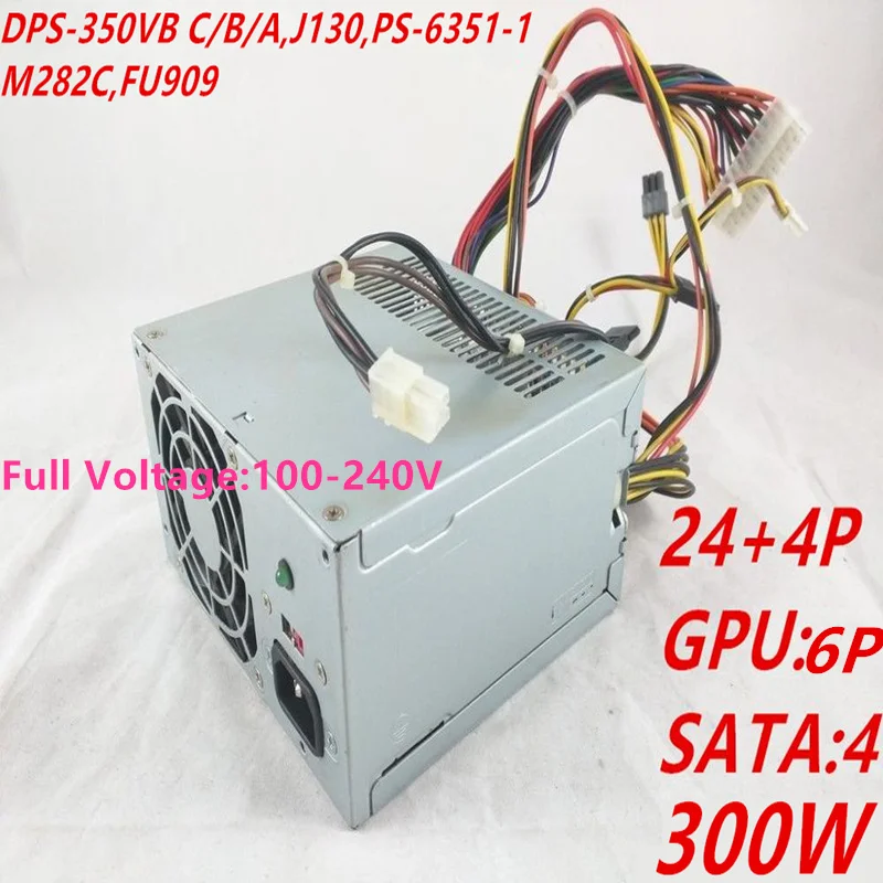 

Новый оригинальный блок питания для Dell 400 410 I530 8100, блок питания DPS-350VB C DPS-350VB B DPS-350VB A PS-6351-1 M282C FU909 PS-6351-2