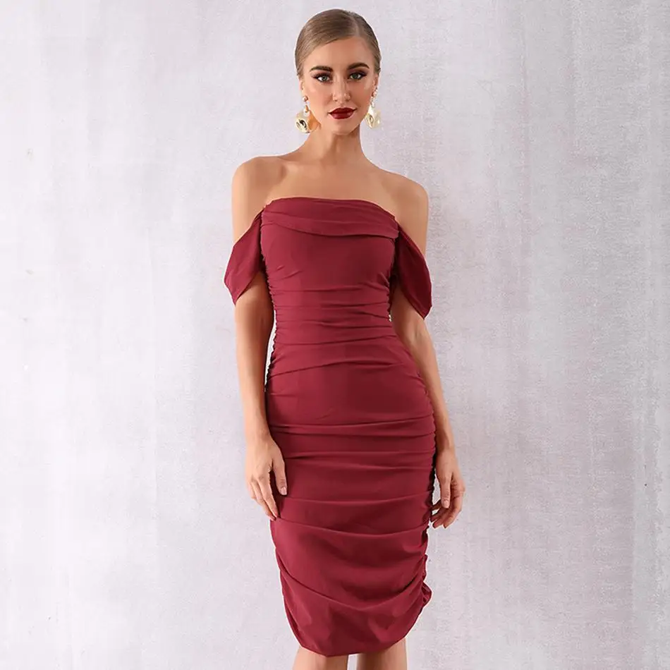 2019 новейшее летнее вечернее платье знаменитостей облегающее женское с коротким