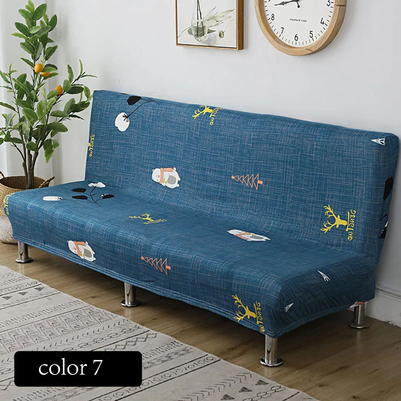 

2021 Fashion High Elasticity No Armrest Household Fabric Printing Sofa Cover Hotel Sofa Dust Cover