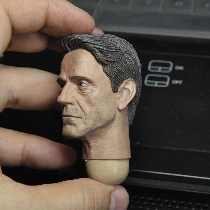 

1/6 Alfred Jeremy Irons Head Sculpt PVC Male Head Carving Fit 12'' Soldier Action Figure Body Toys