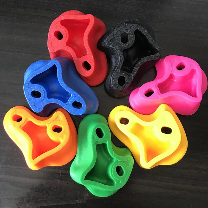 

10pcs Textured Climbing Holds Rock Wall Stones 10pcs Bolts and Nuts Screw for Kids Child PUZ777