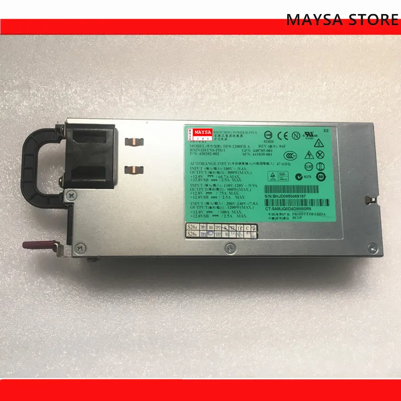 

1200W Server Power for HP DL580 G5 DPS-1200FB A HSTNS-PD11 438202-001 Power Supply psu 440785-001 441830-001 Mining PSU