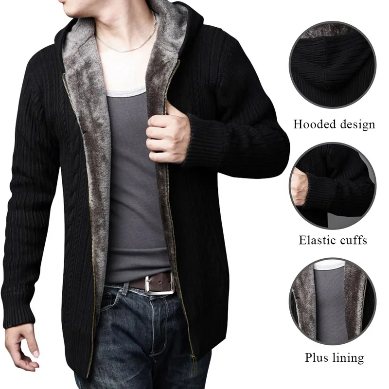 Vertvie зимнее пальто для мужчин толстый бархат теплая куртка с капюшоном зимняя