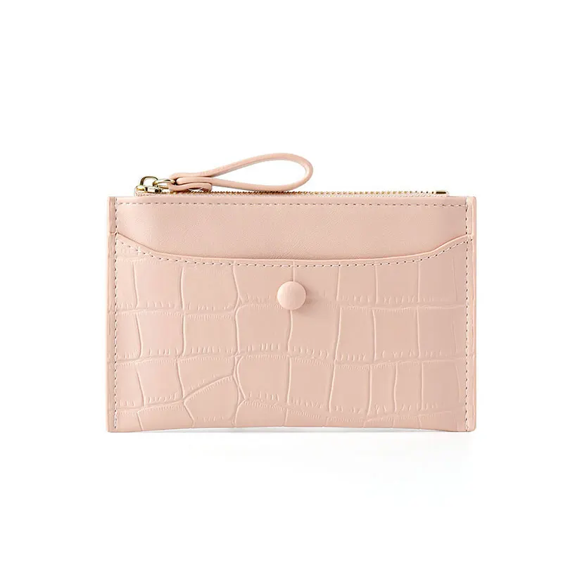 

MENGM Mini Coins Purse Women Wallet PU Leather Zipper Vintage Short Lady Small Slim Female Women's Wallet Thin Handbag