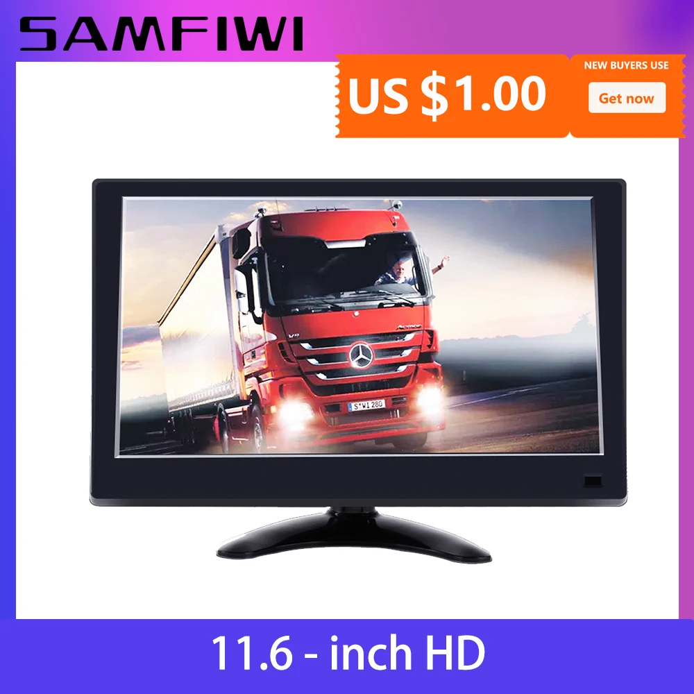 

Hot 12V-24V 11.6 Inch Car Headrest Display Monitor Rear View Display And Rearview Reverse Backup Camera Car Tv Display