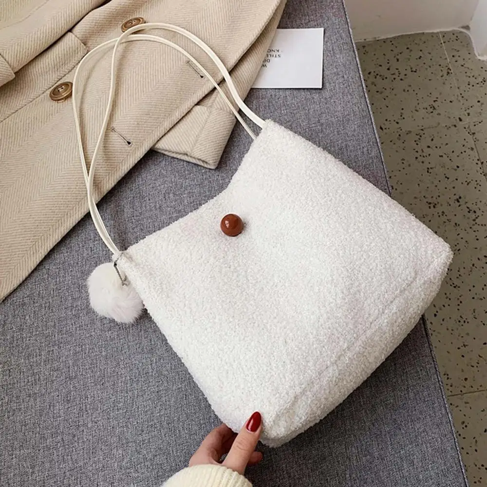 Стильные плюшевые сумки на плечо для женщин сумка телефона монет брендовая