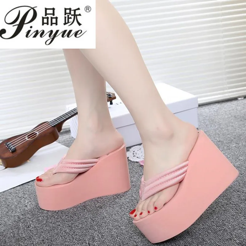 Сандалии женские на танкетке босоножки из ЭВА очень высоком каблуке