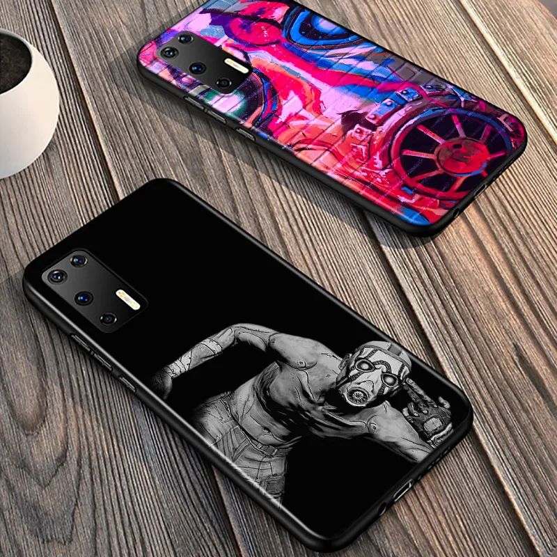 

Hot Video game Borderlands For Huawei P40 P30 P20 Pro P10 P9 P8 Lite E Plus 5G 2019 Phone Case Bright Black Silicone Cover