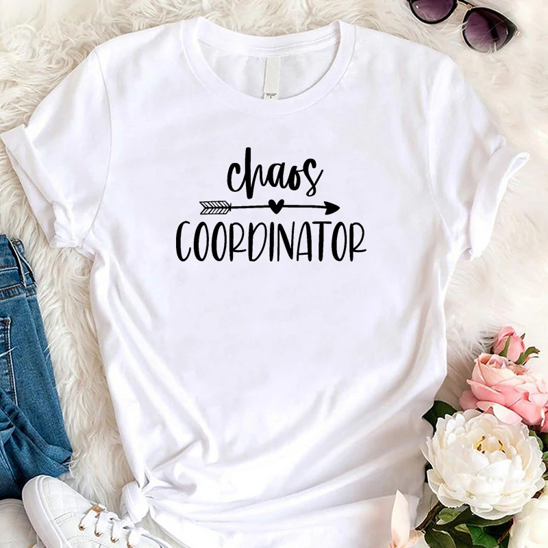 

Женская футболка с рисунком хаоса, координатора любви, стрелы, уличная одежда, хлопковая Футболка с рисунком, религиозный христианский трен...