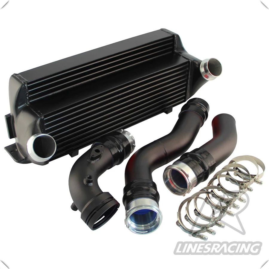Болт на FMIC Racing Front Mount Intercooler W/Комплект алюминиевых труб подходит для серии B * MW