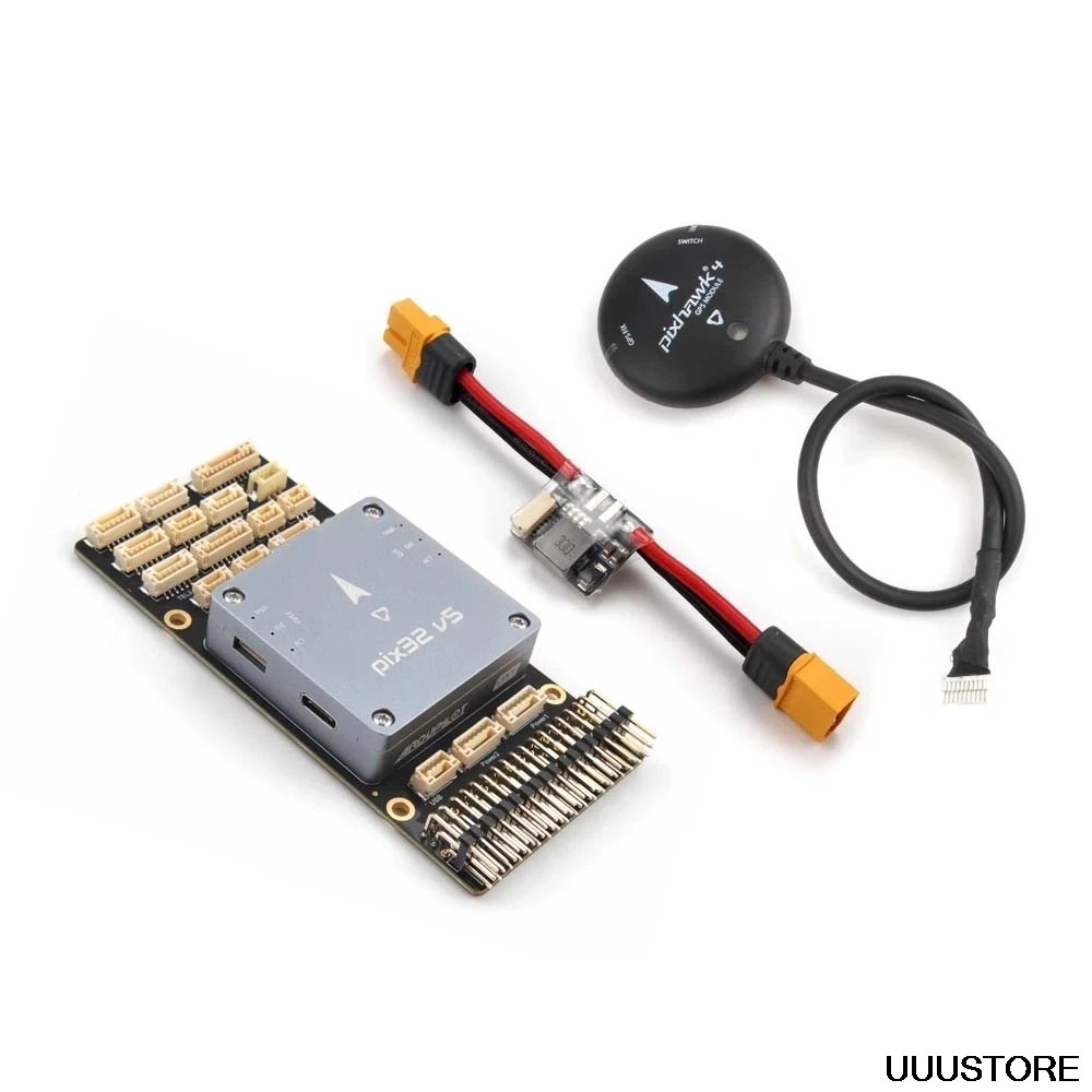 

Полетный контроллер Holybro PIX32 V5 Pixhawk и плата управления питанием PM02 V3 и GPS