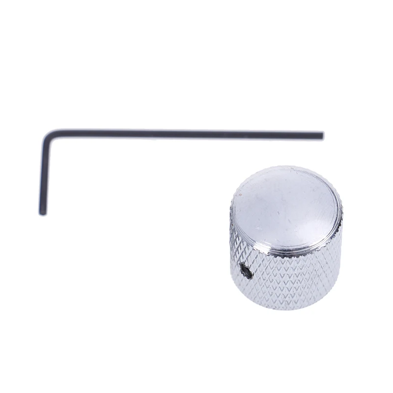 Металлическая электрогитара Ручка громкости басовая Кнопка перфорированная