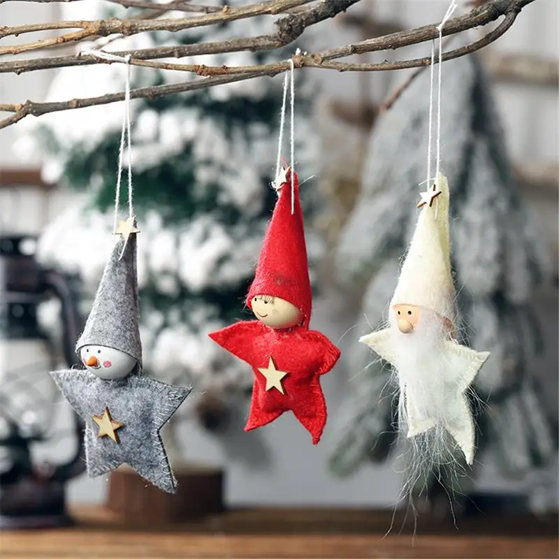 Новогодние и рождественские украшения 2020 года маленькая фигурка в виде