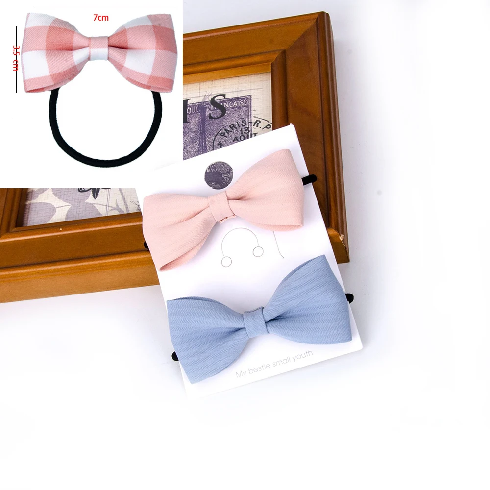 Эластичные резинки для волос девочек 10 шт./лот бант принцессы однотонные