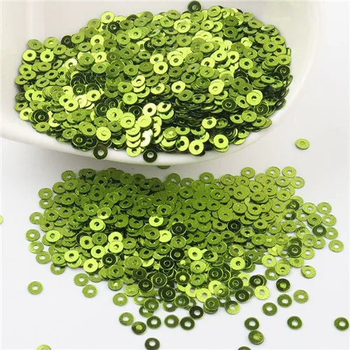 ltgreen Мини блестки 3 мм, плоские круглые ПВХ свободные блестки разноцветные Блестки для крафтовые украшения на свадьбу одежды платье DIY аксессуар 20 г - Цвет: ltgreen