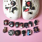 20 шт., черные подвески для девочек