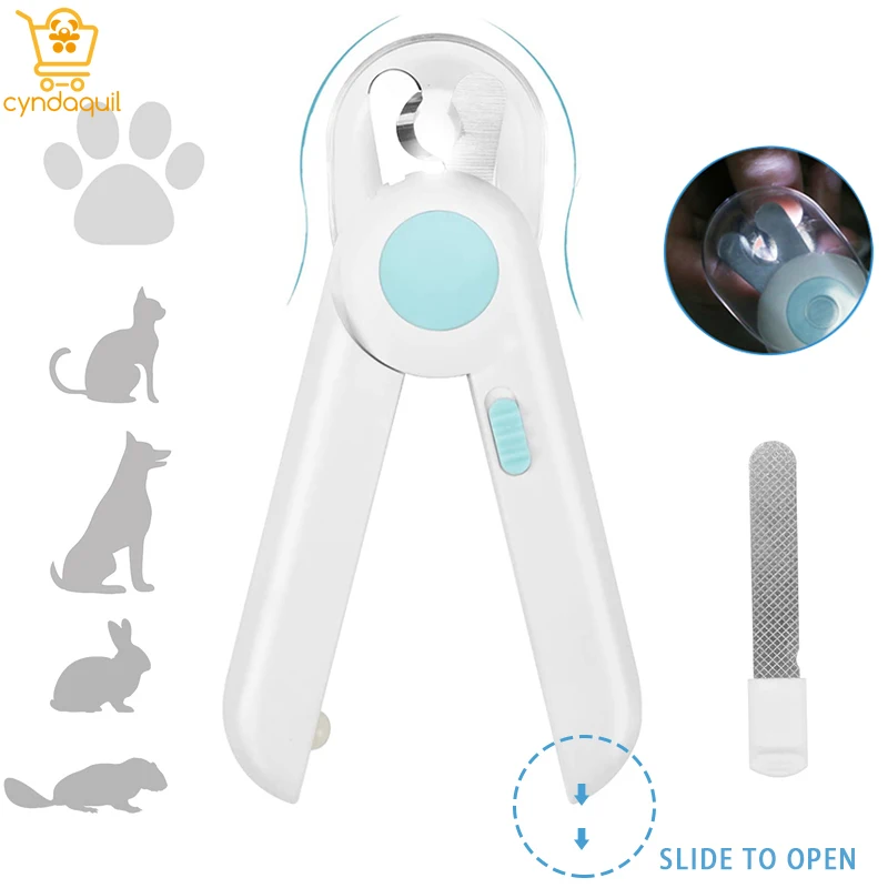 

Professional Dog Clippers Scissors LED Dog Nail Cutter Professional Trimmer Stainless Steel Pet Nail Clippers for Pet Toe Clea