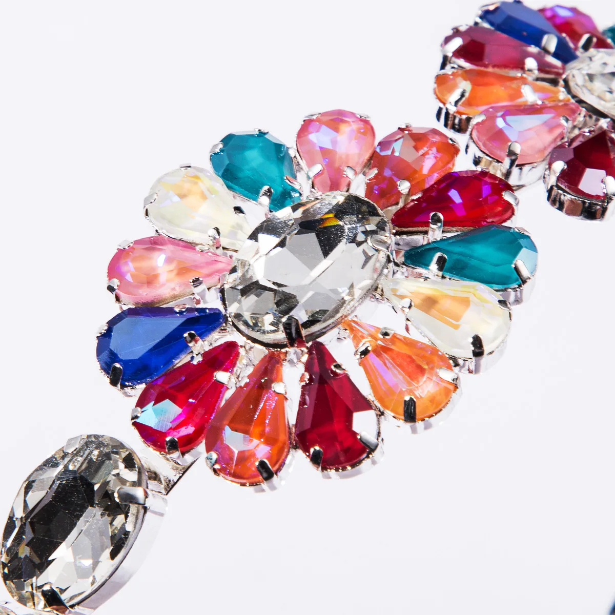 Ободки в стиле барокко с кристаллами и драгоценными камнями для женщин