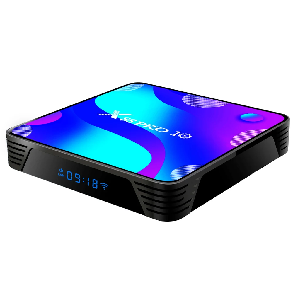 Smart TV Box Set Android 10.0 RK3318 Quad-Core 64bit Cortex-A53 BT 4.0 4K 2.4G 5.8GHz Dual Band WiFi Smart Set Set Top Box