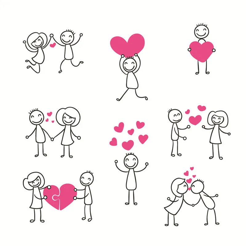 Naifumodo день святого валентина пара прозрачные штампы 2019 новый рождественский