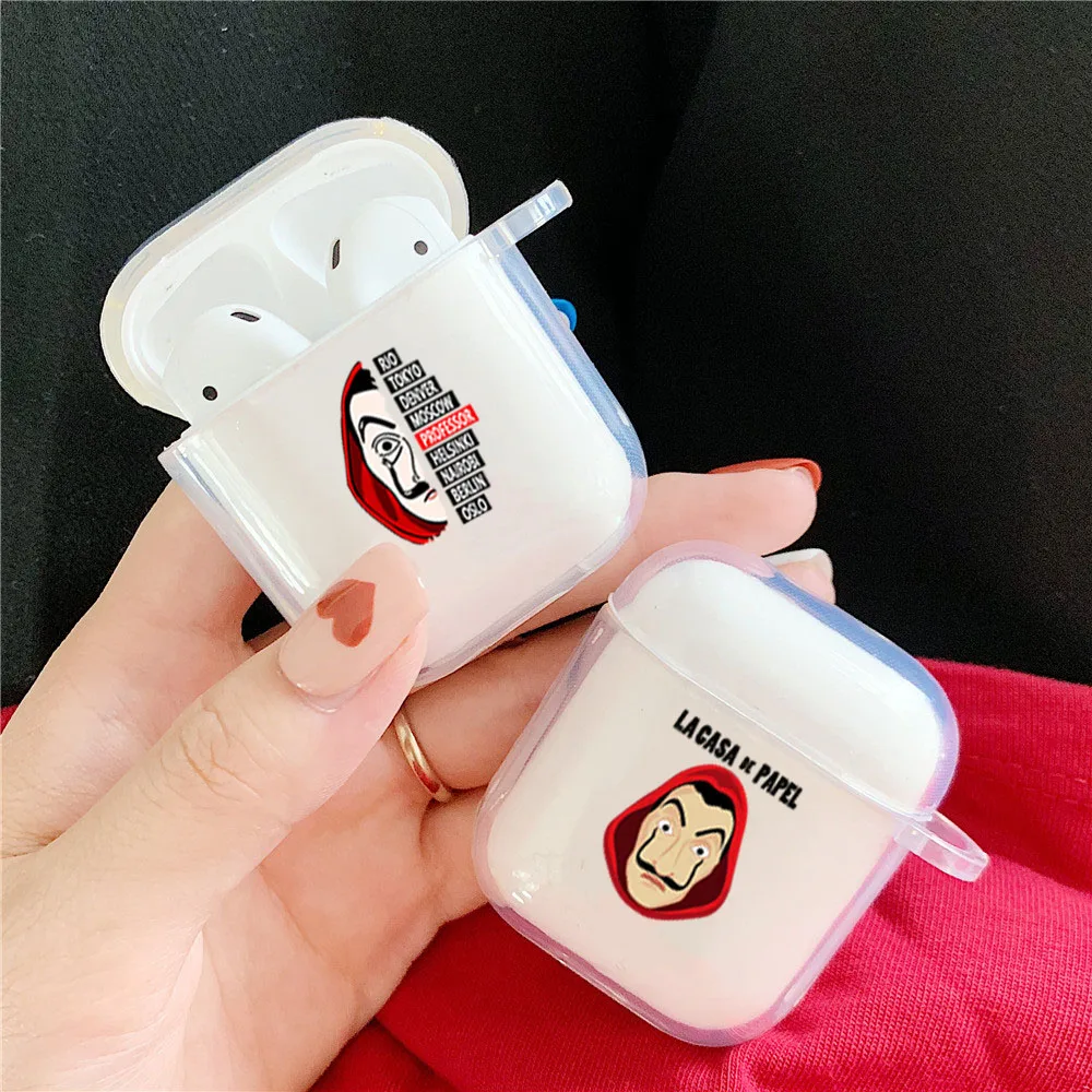 Испания ТВ La Casa De Papel наушники чехол для Airpod 1 банкнот 2 House of Paper Мягкая обложка