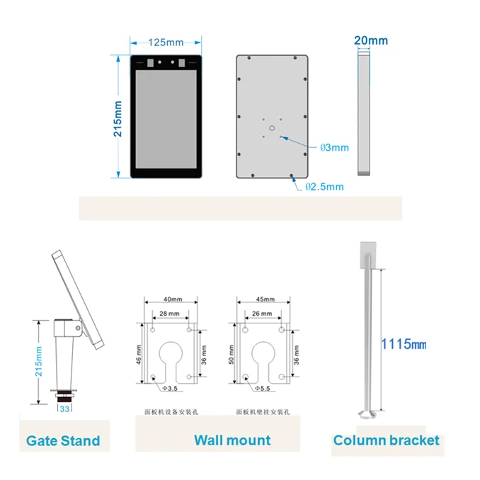 

Face Recognition Thermal Camera Body Temp Camera Human Temp Camera Support English