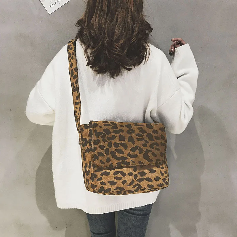 Универсальная сумка через плечо в новом стиле женская с принтом Leopord для девушек