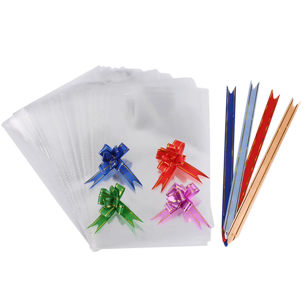 

50 шт. прозрачный самоклеящийся целлофановый пакет для виолончели с лентой, самозапечатывающиеся маленькие пластиковые пакеты для конфет, у...