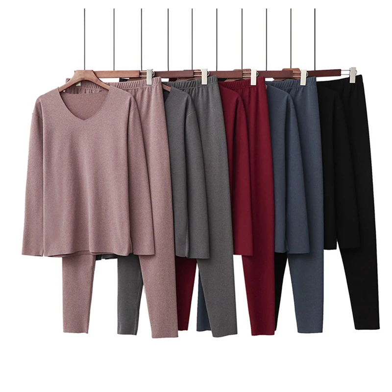 Новинка Осень зима 2020 облегающее термобелье мужская одежда Dralon с подкладкой и V