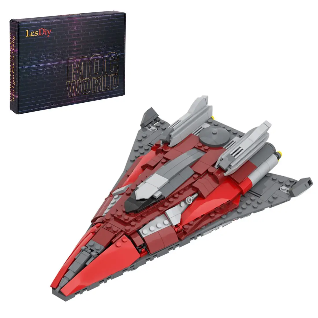 

665Pcs MOC-67751 FDL Spaceship Creative MOC Building Block Toys Bricks Assembly Toys For Kids Birthday Gifts