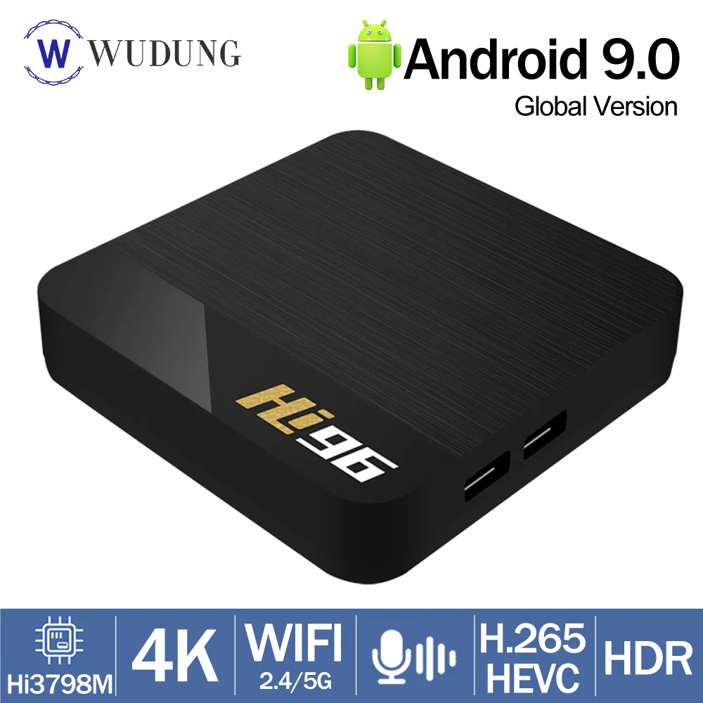 Приставка Смарт-ТВ Hi96 Android 9 0 1 + 8 Гб 2 4 ГГц 4K HDR |