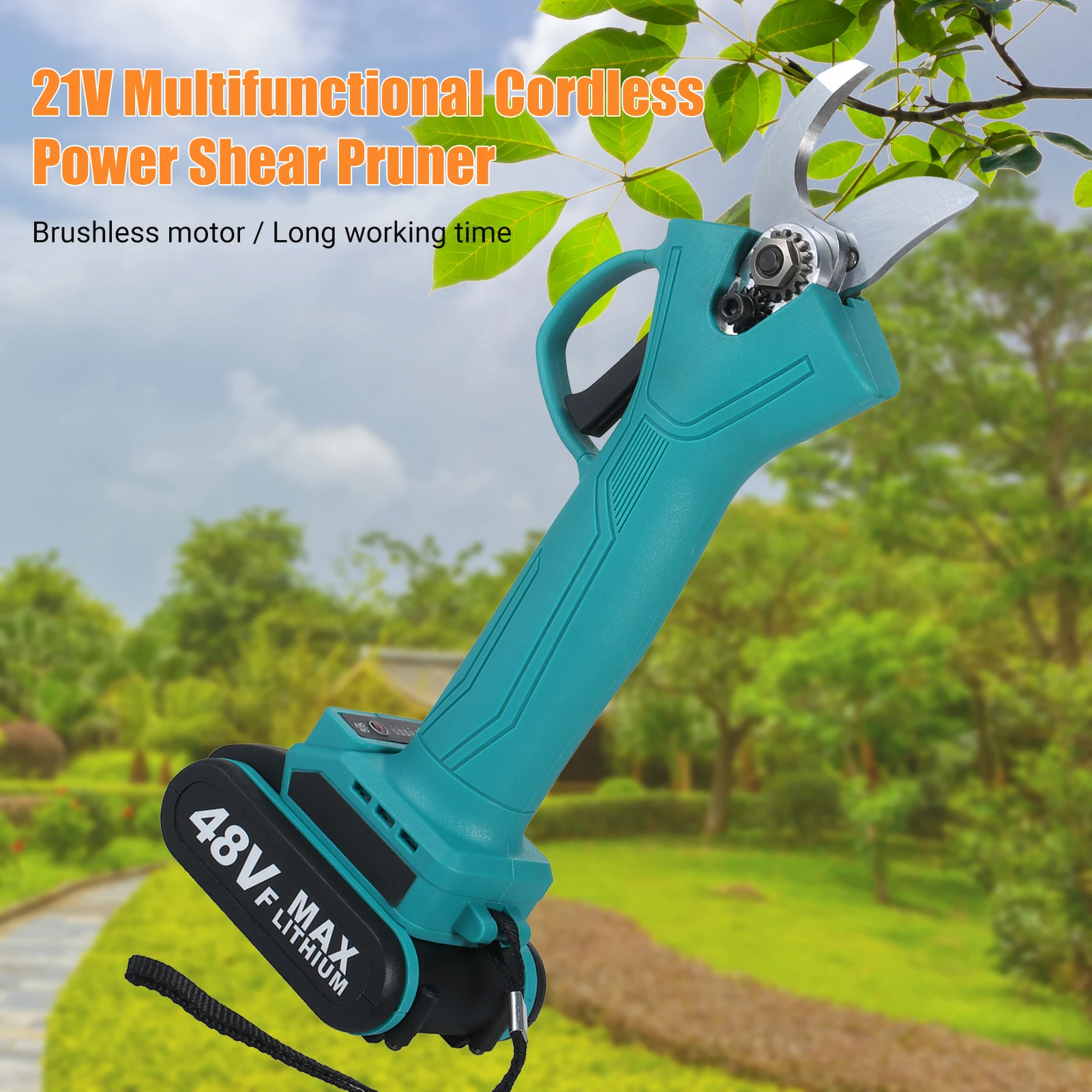 

21V Cordless Shear Pruner Electric Pruning Shears Pruner Power Pruner Brushless Motor Garden Branch Trimming and Pruning Cutters